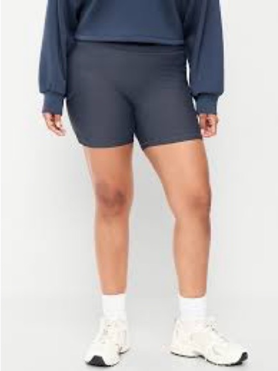 Old Navy Pants - High-Rise Women's Active Bike Shorts - navy blue